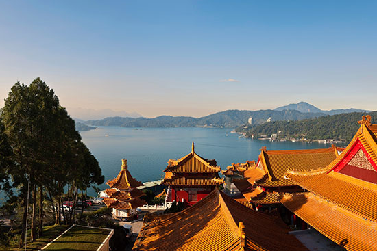 Taiwan Wenwu Tempel am Sonne-Mond-See